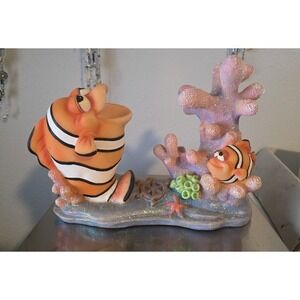 Nemo‎ And Marlin Coral Resin Ornament 11" In Length Wine bottle holder